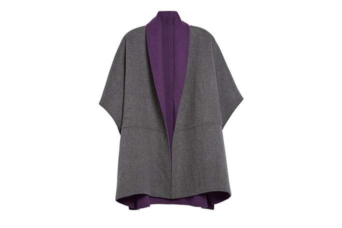 Armani Collezioni Reversible Wool & Cashmere Cape